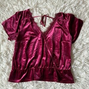 Velvet top